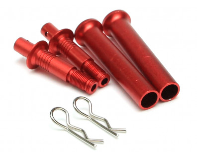Adjustable Aluminum Body Post - 1 Pair Red
