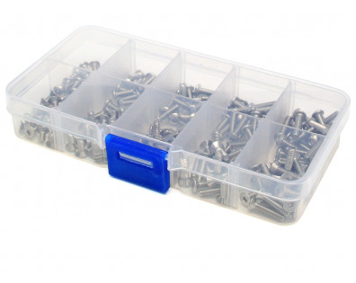 3MM Stainless Flathead & button Allen Hex Screw Set With Box
