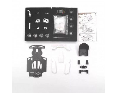 1/10 Go-Kart KIT Ver.A w/ Electronics & Stickers Silver