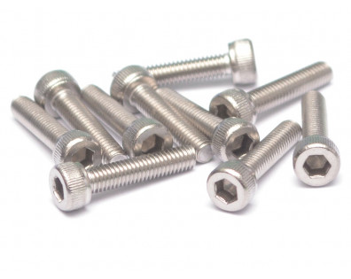 304 Stainless Steel M3x14mm Hex Socket Cap Head (10)