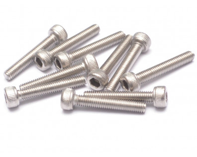 304 Stainless Steel M3x18mm Hex Socket Cap Head (10)