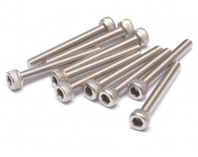 304 Stainless Steel M3x25mm Hex Socket Cap Head (10)