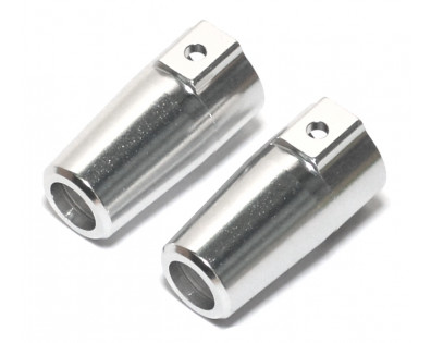 Aluminium Rear Knuckle - 2 Pc Silver