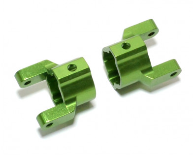 Aluminium Front C Hub - 2 Pcs Green