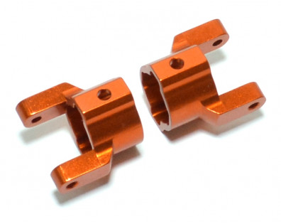 Aluminium Front C Hub - 2 Pc Orange