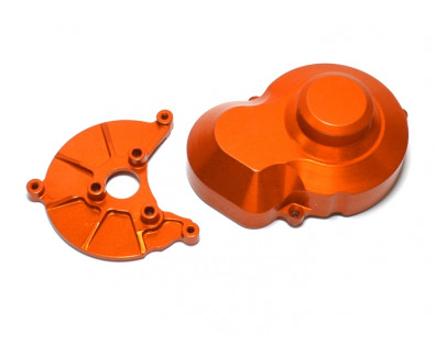 Aluminium Clutch Box & Cover Orange