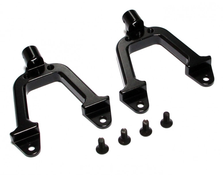 Aluminum Front Shock Hoops - 1 Pair Black