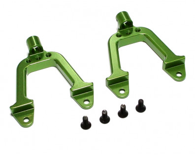 Aluminum Front Shock Hoops - 1 Pair Green