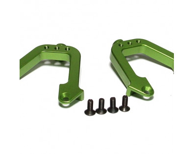 Aluminum Rear Shock Hoops - 1 Pair Green
