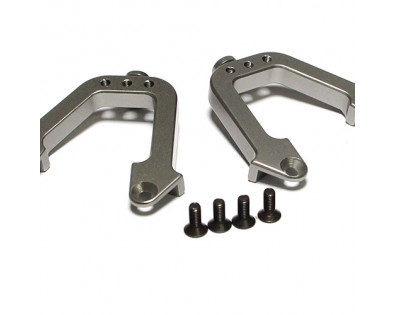 Aluminum Rear Shock Hoops - 1 Pair Gun Metal