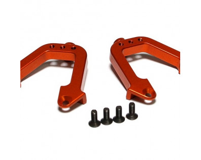 Aluminum Rear Shock Hoops - 1 Pair Orange