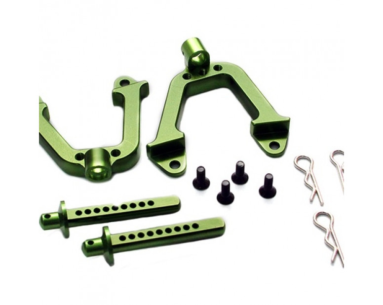 Aluminum Front Hoop And Body Post Set Green