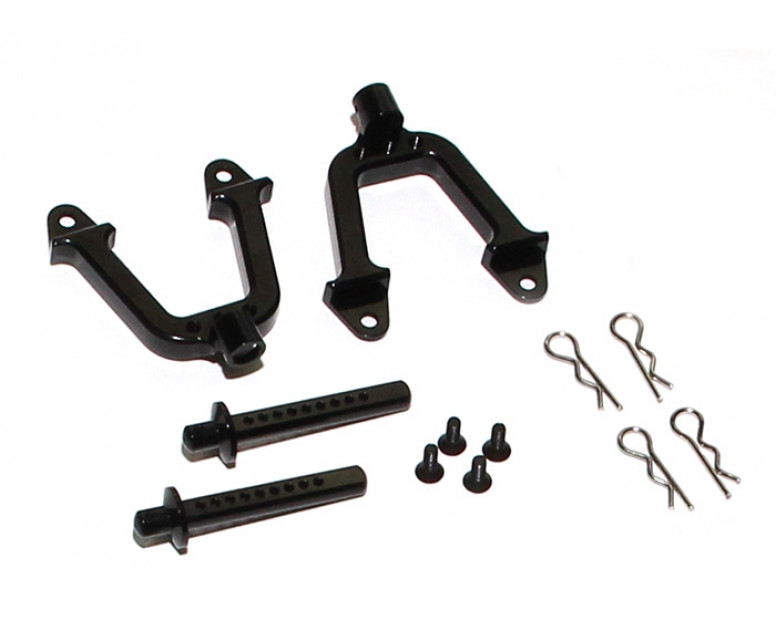 Aluminum Rear Hoop And Body Post Set Black