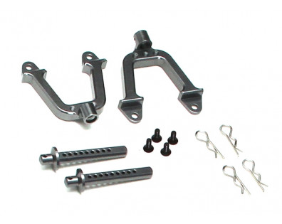 Aluminum Rear Hoop And Body Post Set Gun Metal