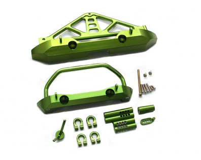 Aluminum Front  And Rear Bumper Set Green