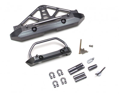 Aluminum Front  And Rear Bumper Set Gun Metal