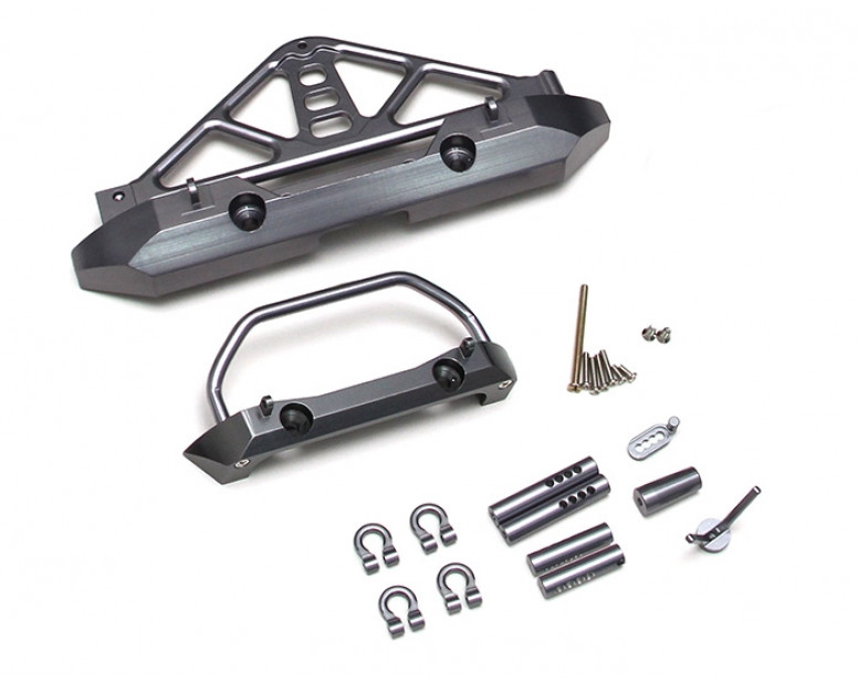 Aluminum Front  And Rear Bumper Set Gun Metal