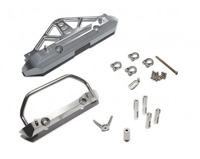 Aluminum Front  And Rear Bumper Set Silver