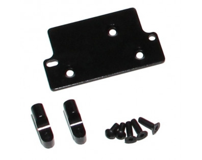 Aluminum Servo Mount Set Black