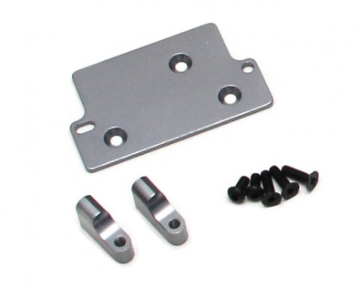 Aluminum Servo Mount Set Gun Metal