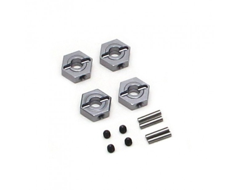 Aluminum Hex Adapter Set Gun Metal