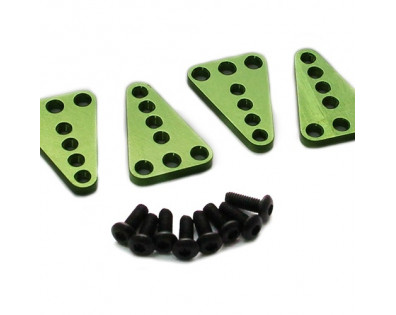 Aluminum Upper Shock Mount Set Green