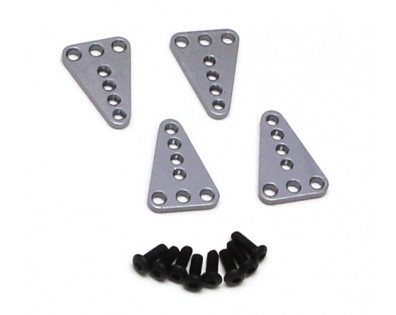 Aluminum Upper Shock Mount Set Gun Metal