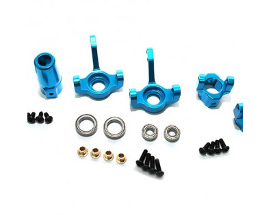 SCX10 Front & Rear Knuckle,C-Hub  Combo Set With Tool Box  - 3 Items Blue