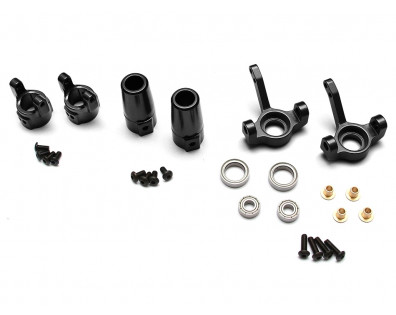 SCX10 Front & Rear Knuckle,C-Hub  Combo Set With Tool Box - 3 Items Black