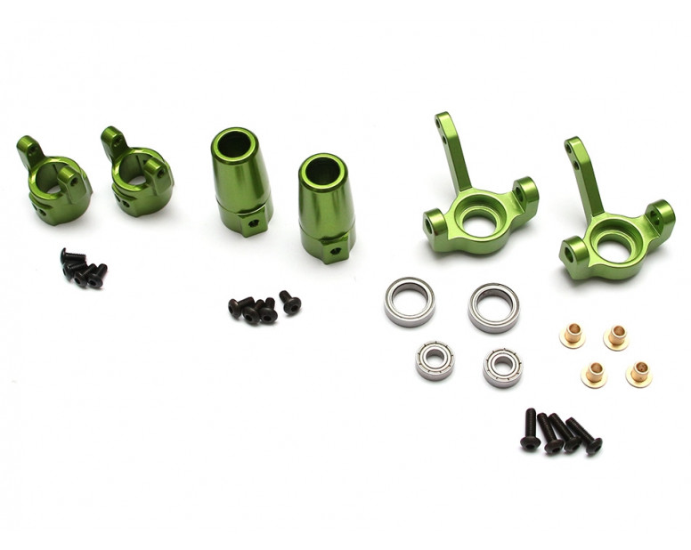 SCX10 Front & Rear Knuckle,C-Hub  Combo Set With Tool Box - 3 Items Green