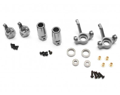 SCX10 Front & Rear Knuckle,C-Hub  Combo Set With Tool Box  - 3 Items Gun Metal