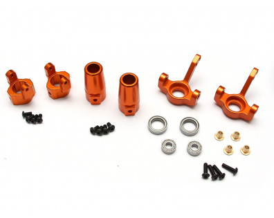 SCX10 Front & Rear Knuckle,C-Hub  Combo Set With Tool Box - 3 Items Orange