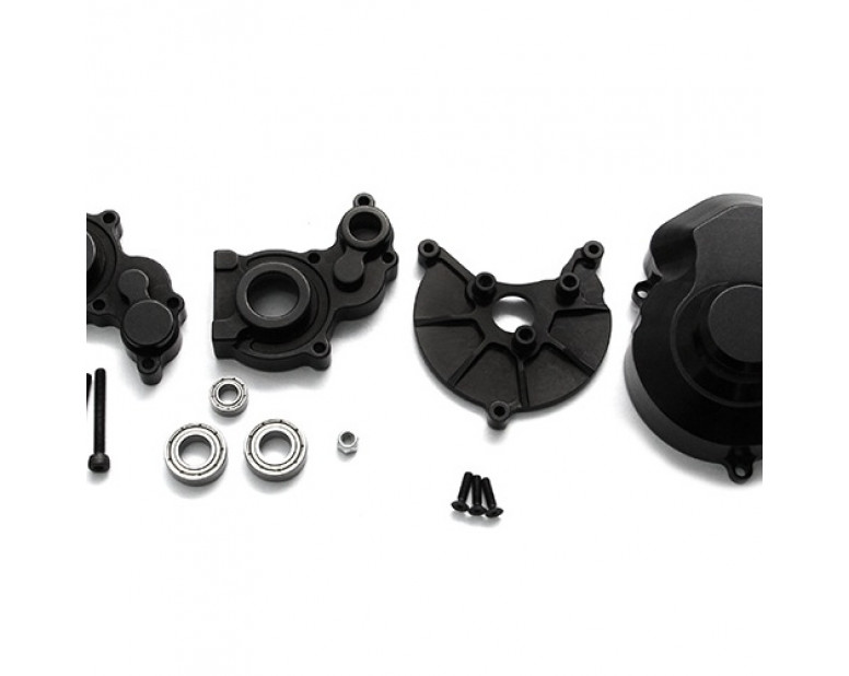 SCX10 Center Gear Box and Clutch Box Combo Set With Tool Box  - 2 Items Black