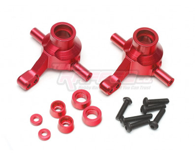 Aluminum Front Steering Block (2) Red