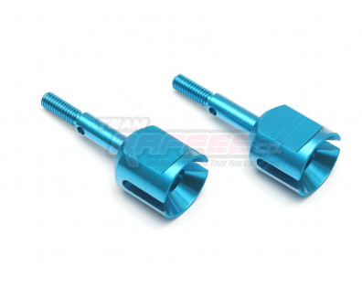 Aluminum Wheel Axle (2) Blue