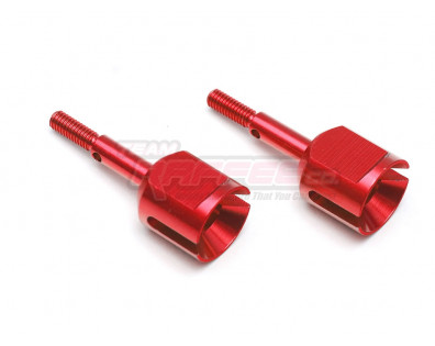 Aluminum Wheel Axle (2) Red