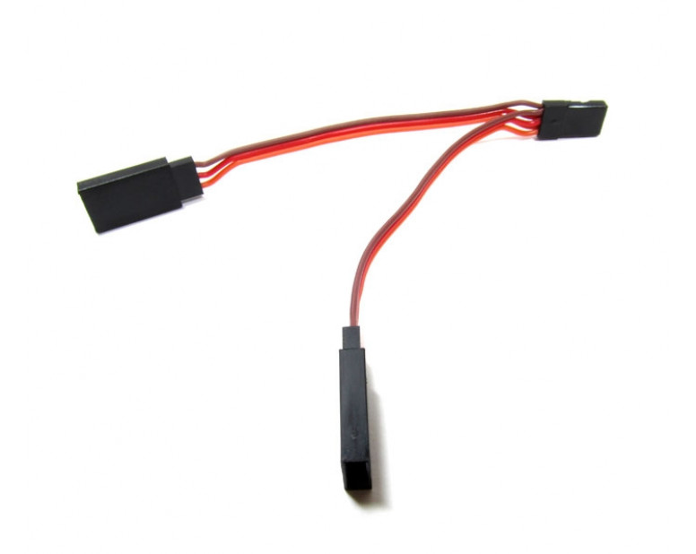 JR Y-Cable 2 Female to 1 Male Adapter