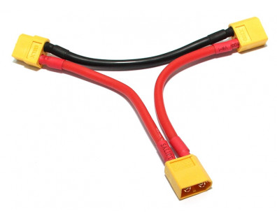 XT60 2S Battery Harness For 2Packs In Series 12AWG -