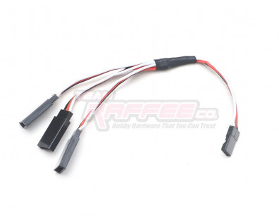 Receiver Cable Wire 15cm w/ 3-Way Auxiliary Output