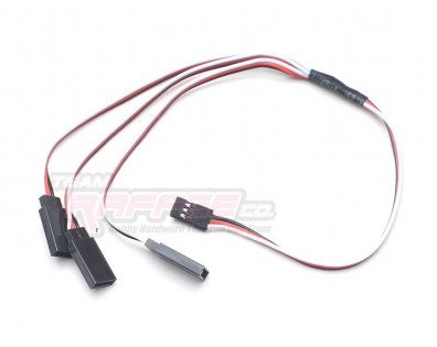 Receiver Cable Wire 30cm w/ 3-Way Auxiliary Output