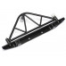 Steel Rear Bumper W/ Shackles Led Light & Spare Tire Mount Black