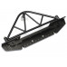 Steel Tough Rear Bumper W/ Shackles Led Light & Spare Tire Mount Black