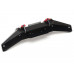 Steel Front Bumper W/ Hooks 1 Set Black