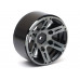 1.9 High Mass Beadlock Aluminum Wheels Spoke-6 (2) Black