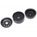 1.9 High Mass Steelie 6 Lug Beadlock Wheels Type A (2) Black
