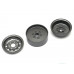 1.9 High Mass Steelie 6 Lug Beadlock Wheels Type A (2) Gun Metal