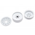 1.9 High Mass Steelie 6 Lug Beadlock Wheels Type B (2) White