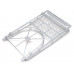 Steel Metal Roof luggage Rack w/ Tire Holder+LED light for SCX10 Wrangler #BR710068 & Cherokee TRC/302206 Body Silver