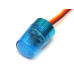 Round 360 Degree Rotation Flash LED Police Light Small Blue
