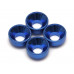 Aluminum Servo Washer (4) 3x7.5mm Blue